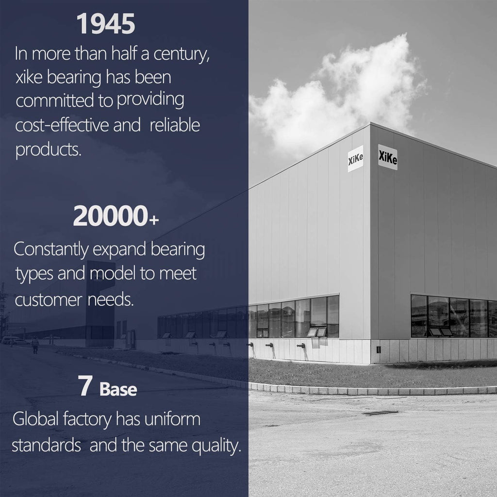 XiKe 10 Pack White 2" Nylon Garage Door Roller 4" Stem, Quiet/Durable and High Load, Use 6200-2RS Double Seals Precision Bearings.