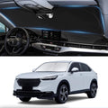 Custom Fit HR-V Windshield Sunshade for 2021 2022 2023 2024 2025 2026 HR-V (LX Sport EX EX-L) Accessories Front Window Cover for Windshield Sun Visor Protector 210T Reflective Blocks UV Keep Cool