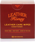 Leather Honey Leather Conditioner Wipes: Restore Leather On-The-Go. Protect & Condition Leather Couches, Car Seats, Purses, Shoes, Bags & Tack. Safe for Any Color. 10 Non-Toxic, Ready-to-Use Wipes