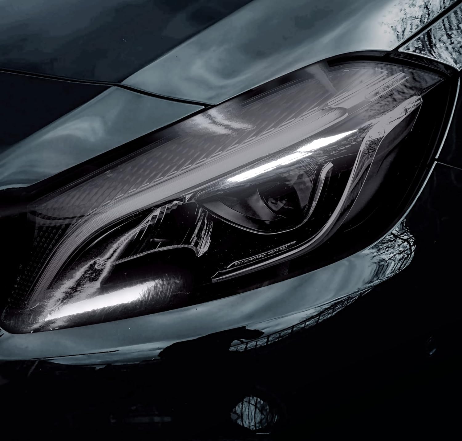 VViViD Smoke Black Adhesive Headlight Wrap Tinting Vinyl 16 Inch x 48 Inch Roll (2 Roll Pack)