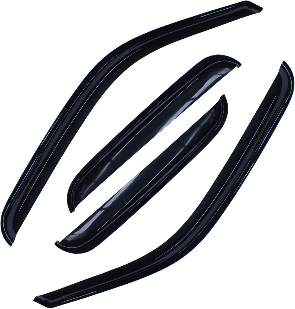 4pcs Side Window Deflectors Window Visors for 97-13 Expedition Sun/Rain Guard Visor