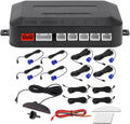 Motoforti Universal Car Auto Vehicle Reverse Backup Radar System Reverse Parking Sensors Alarm Buzzer Reminder Distance Detection Dark Blue 8 Parking Sensors