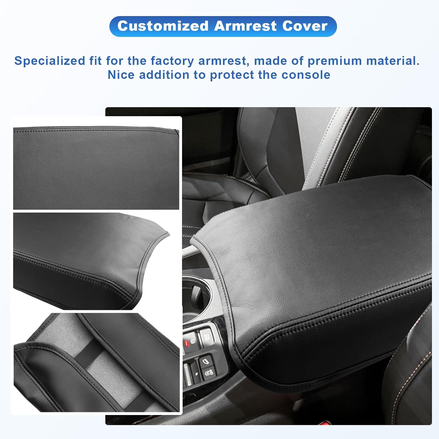 CDEFG 2023 2024 2025 Pilot Center Console Cover for 2023 2024 2025 Honda Pilot/ 2024-2025 Ridgeline/ 2024-2026 Passport Armrest Cover Center Console Pad Arm Rest Cushion Pilot 2025 Hybrid Accessories