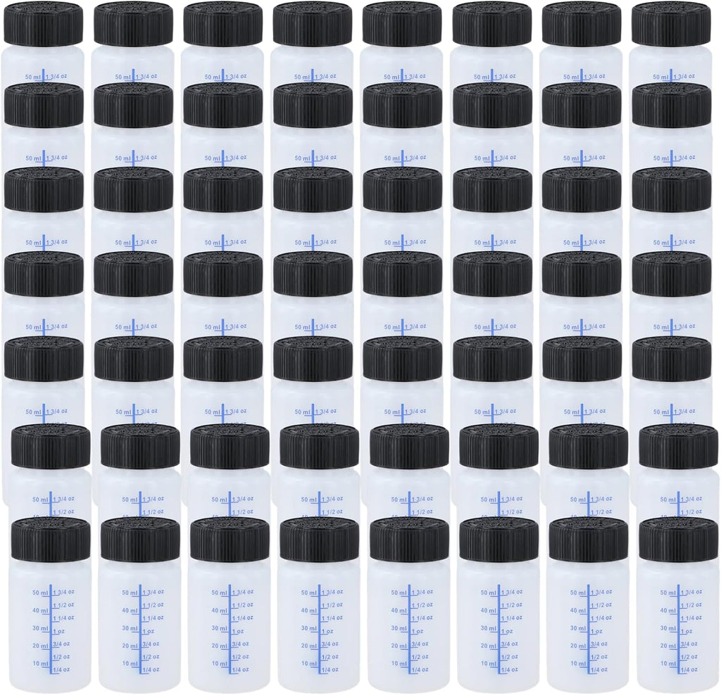60 Pcs 2 Oz Touch Up Paint Container - Empty Paint Touch Up Bottles with Brush, Safe Lids, and Mixing Balls for Fixing Car Scratches