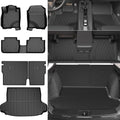 Floor Mats & Cargo Liner & Backrest Mat Fit for Honda HRV 2026 2025 2024 2023 & Acura ADX 2025: All Weather Protection Floor Liner - 1st & 2nd Row Car Liner Trunk Mat for HR-V Accessories, Black