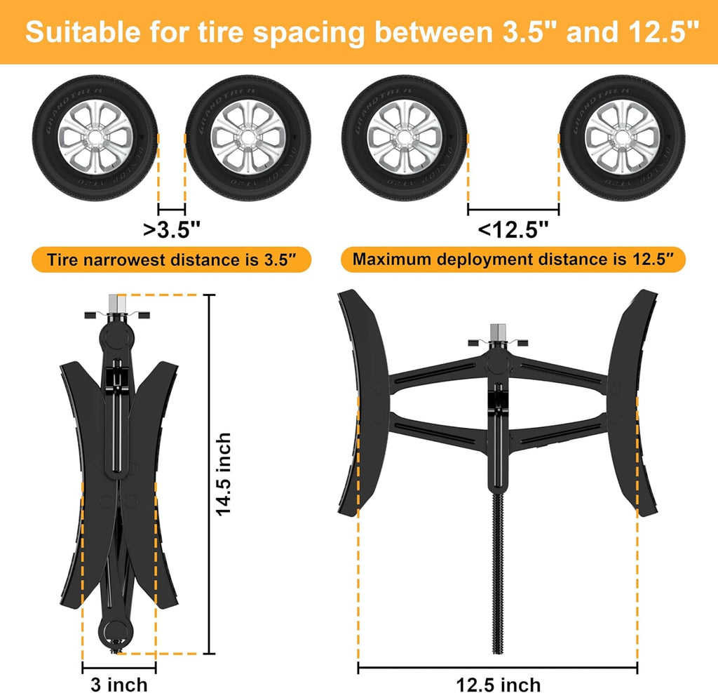 Camper Wheel Chock Stabilizer 2 Sets, Upgraded Side Grain Heavy Duty X-Shaped Stabilizer Wheel Chock RV Travel Trailer Accessories Anti-Move Anti Rust Coating Tire Chalks