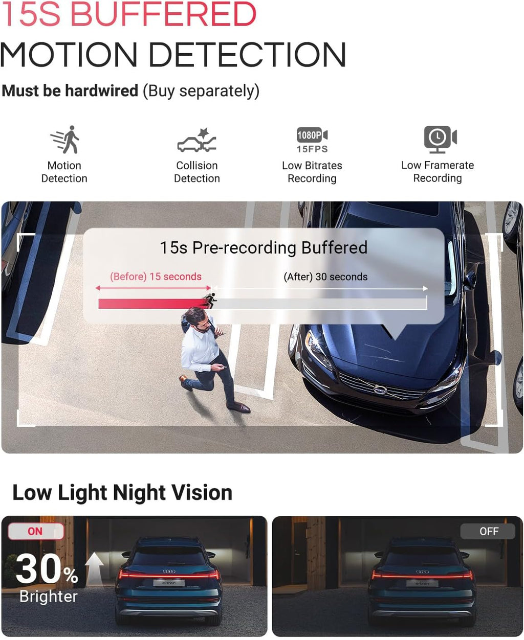 Vantrue E1 Pro 4K Mini Dash Cam Front, STARVIS 2 PlatePix HDR Night Vision Car Camera, Built-in 5G WiFi GPS, 1.54'' IPS Screen, LTE Support, Voice Control, 24/7 Buffered Parking Mode, Support 1TB Max