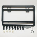 License Plate Frames,2 Packs Front Rear Car Tags,Aluminum Alloy License Plate Cover,No Rust,Water Proof,Wear Resistant,Car Accessories (Two Holes Frame)