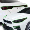 BOGAR TECH DESIGNS Full Headlight Taillight Reflector Sidemarker Tail Light Tint Kit Compatible with Kia Forte 2019-2021, Dark Smoke