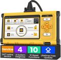 OBD2 Scanner Diagnostic Tool, ECM/TCM/ABS/SRS 4 System Deeply Scanner for Car, Support FCA SGW, BIDirectional Scan Tool Active Test with Oil/EPB/SAS/TPMS/ETS/NJEC 10 Resets, Lifetime Free Update