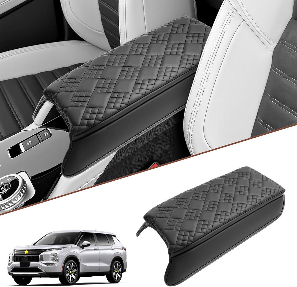 SKTU for 2025 Mitsubishi Outlander Center Console Cover for 2025+ Mitsubishi Outlander Armrest Cover Mitsubishi Outlander 2025 Accessories Console Cushion 2025 Outlander Seat Box Cover (Thickened)