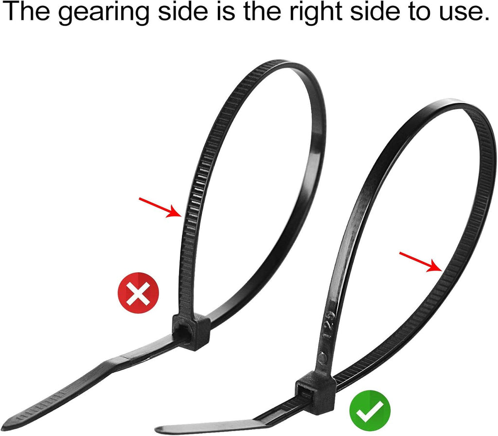 200pcs 3/4" 3M Back-Glue Self Adhesive Black Strong Cable Zip Tie Mounts with 8" Ties, Screws, UV Protection Outdoor Sticky Wire Fasteners Cable Clips Management Anchors Organizer Holders Squares
