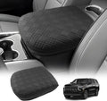 LUWU 2025 Suburban Tahoe Center Console Cover Compatible with 2025 Chevrolet Suburban Tahoe Accessories 2025 Chevy Suburban Tahoe Armrest Cover Armrest Console Cover (Thick Black)