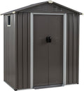 JY QAQA 5x3 FT Metal Outdoor Garden Storage Shed,Waterproof Metal Garden Sheds with Window and Lockable Double Door,Weather Resistant Steel Tool Storage House Shed forPatio,Lawn