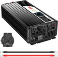 Xijia 2000W (Peak Power 4000W) Pure Sine Wave dc to ac Inverter Remote Switch DC 24V to AC 120V 60HZ Solar Converter for Home car rv &Yacht (DC24V (Range 20V-30V) 2000W)