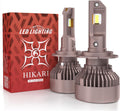 HIKARI WINGS H7 Fog Light, 50000LM Pure White 6000K LED Bulbs, Plug & Play IP68 Waterproof Pack of 2