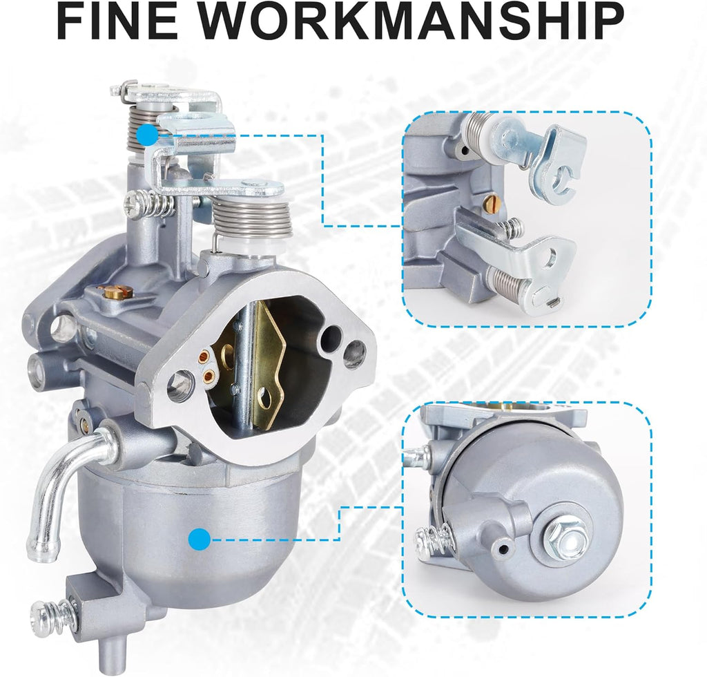 Carburetor Compatible with Engine E-Z-GO RXV, 2010-2014 Valor ST 400 MPT 800 Refresher 1200 Cushman 280 Commander 2200 Bellhop, 2010-2015 TXT, Carburetor for 13HP FJ400D Engine Motor Golf Cart