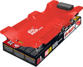 BIG RED TRP6240 Torin Blow Molded Plastic Rolling Garage/Shop Creeper: 40" Mechanic Cart with Padded Headrest, Dual Tool Trays and 6 Casters, Red