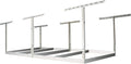 MonsterRax 4x8 Overhead Garage Storage Rack Frame Kit - Hanging Storage Shelves, Ceiling Storage Rack System, Overhead Garage Organizers And Storage, Ceiling Shelving - (White, 18"-33")