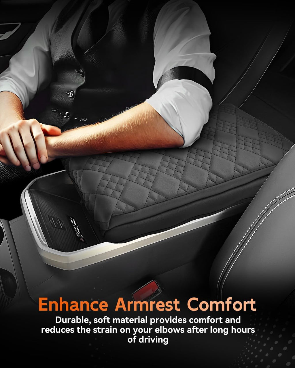 CDEFG for 2025 2026 GMC Terrain Center Console Cover Armrest Box Cover Terrain (Elevation, AT4, Denali) Accessories Console Arm Rest Protector Thickened