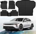 Floor Mats & Cargo Mat Custom Fit for KIA K4 2025 Accessories All-Weather TPE Car Mats and Anti-Slip Trunk Mat Fit for KIA K4 2025 1st 2nd Row & Trunk Liner Full Set, Set of 4 Mats Black