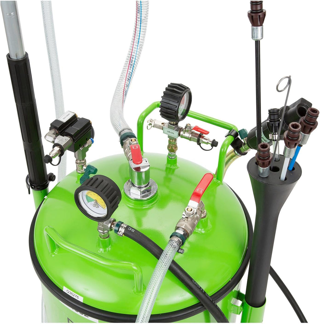 OEMTOOLS 24862 21 Gallon Oil Drain Vacuum and Extractor, Automotive Oil Container with Adjustable Oil Changing Funnel, Waste Oil Storage Tank, Coolant Drain