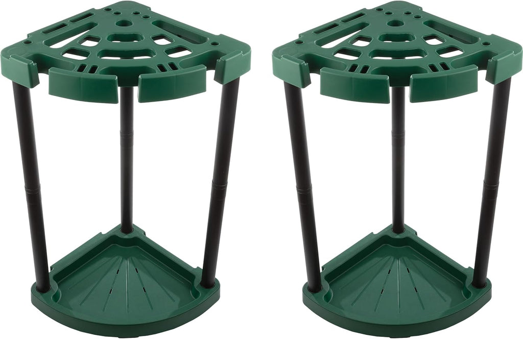 Stalwart Tool Organizer 2-Pack - Garage Storage Rack - Organize Up to 48 Yard Tools - Corner Rack for Home or Shed - Easy to Assemble Utility Racks