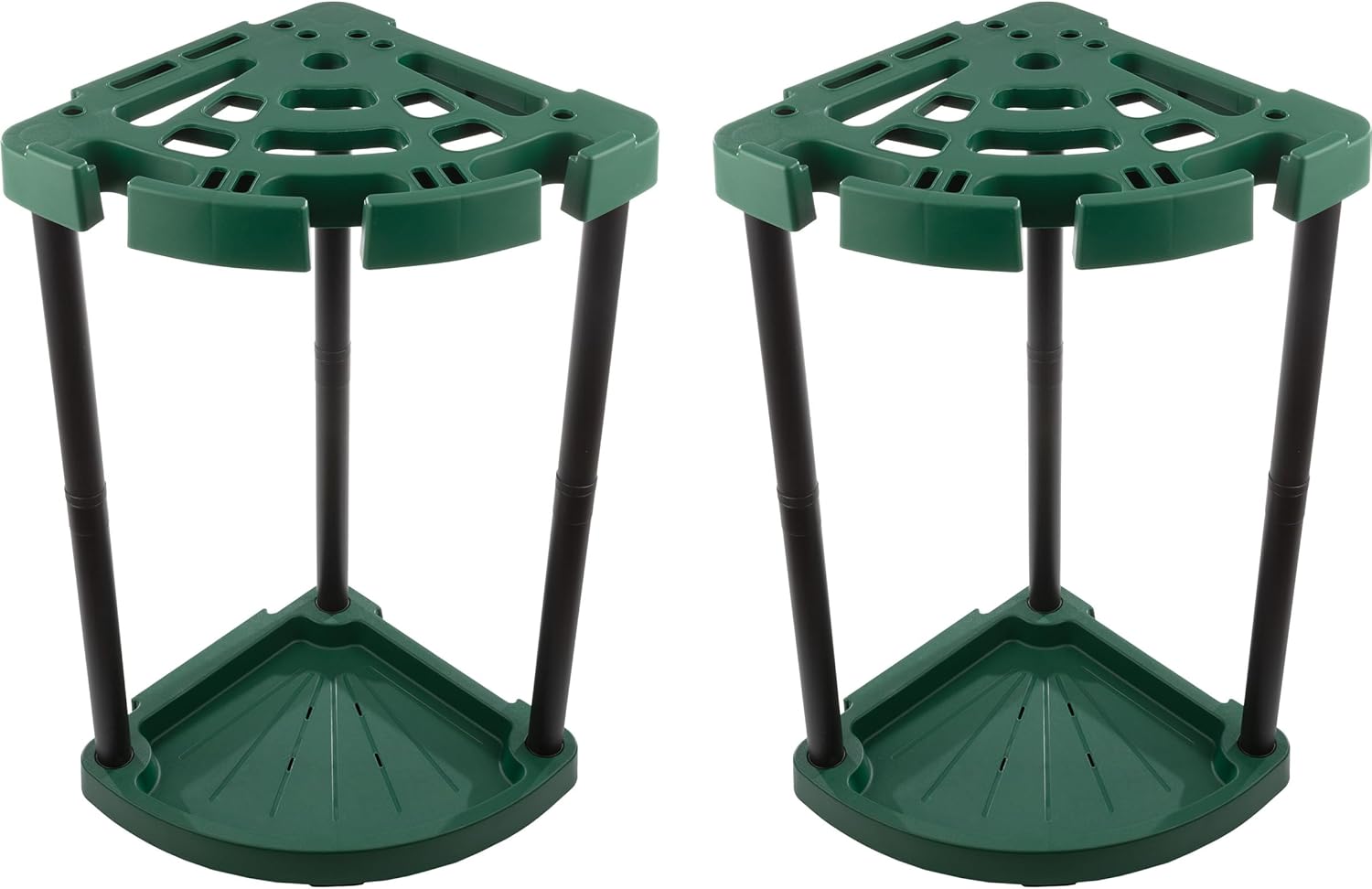 Stalwart Tool Organizer 2-Pack - Garage Storage Rack - Organize Up to 48 Yard Tools - Corner Rack for Home or Shed - Easy to Assemble Utility Racks
