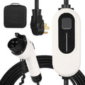 Level 2 EV Charger, 32A 240V Voltage, NEMA 14-50 Plug, 25ft Cable, Adjustable Current/Delay Timer, SAE J1772 Listed Portable Electric Car Charger for Indoor/Outdoor Use