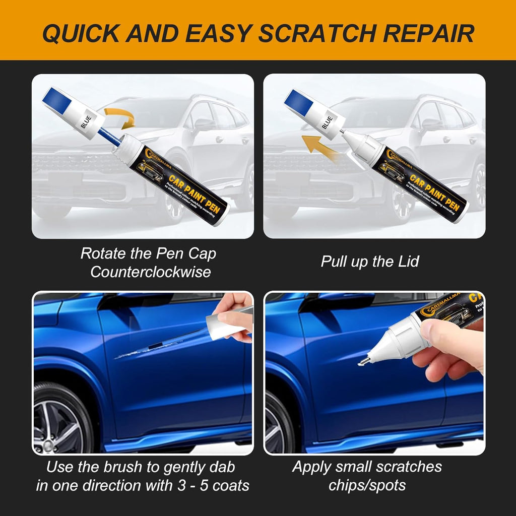 W6H Serenity White Pearl Car Touch Up Paint for Hyundai, Color Accurate Car Paint Scratch Repair Pen Kit Quick & Easy Fix Vehicle Chips and Automotive Nicks Scuff