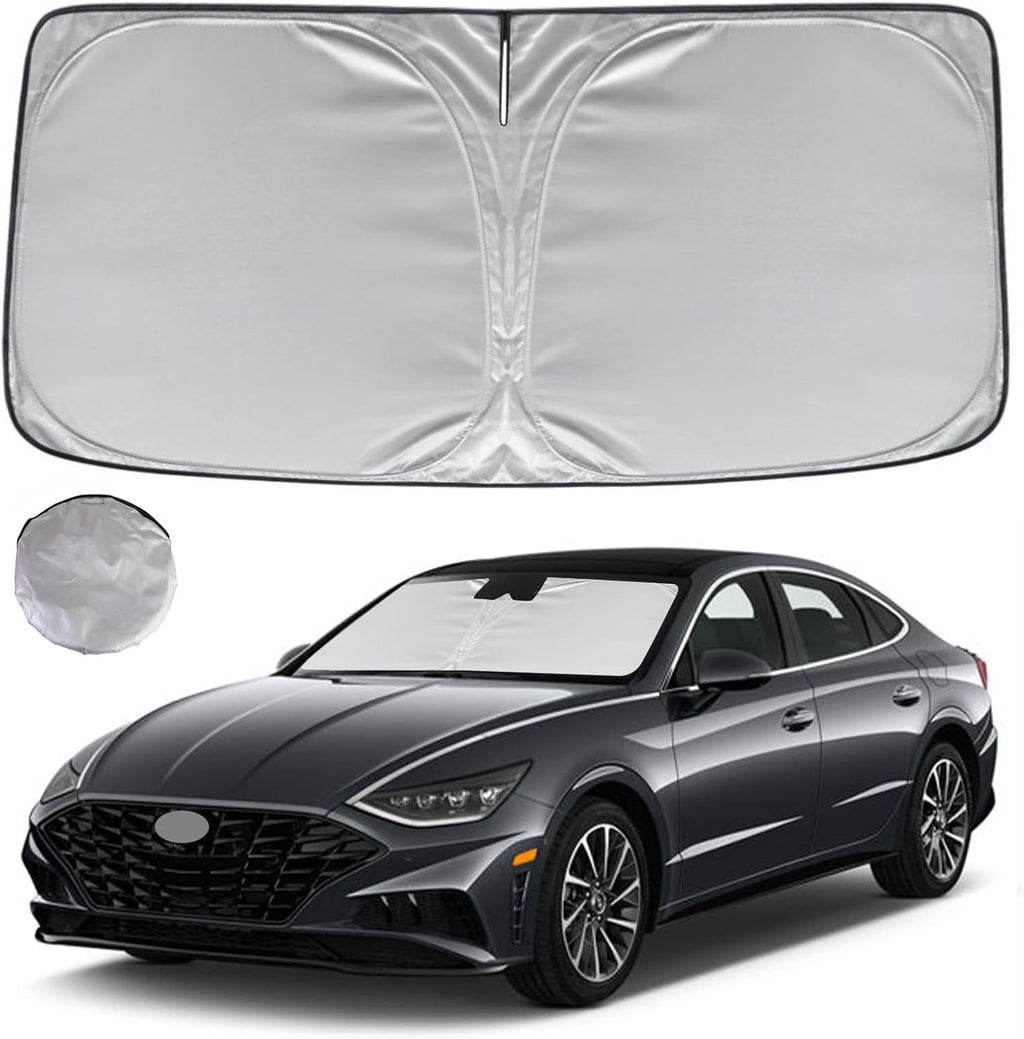 KAYZT Windshield Sun Shade for 2020-2025 2026 Hyun-dai Sonata Foldable Sunshade Front Window Custom Fit Car Accessories