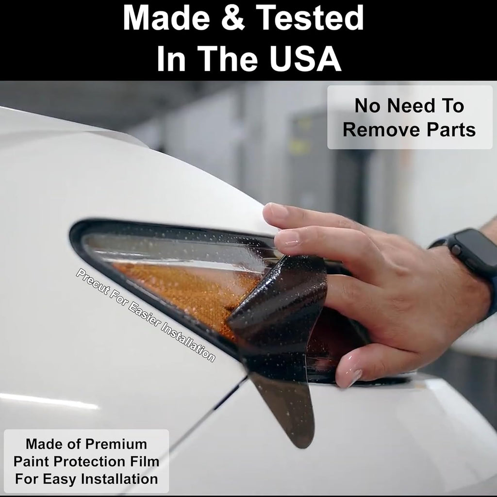 BOGAR TECH DESIGNS Full Rear Taillight Reflector Sidemarker Tail Light Tint Kit Compatible with Kia Forte 2019-2024, Dark Smoke