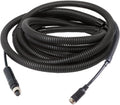 4 Pin Backup Camera Cable with Corrugated Tube Cover, 4 Pin Aviation Extension Cord, Weatherproof, Compatible with Rearview Camera Systems, Radar DVRs, CCTV Security Systems(10FT/3M)