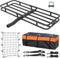 WEIZE Hitch Cargo Carrier Basket for SUV, Truck - 53x19 Inches, 500LB Capacity, with Waterproof Bag, Net Strap, Tightener, Powder Coated for Durability, Easy Installation, for Camping and Travel