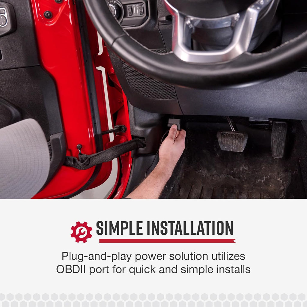 Cobra OBDII to Barrel Connector Power Cord Radar Detectors, Compatible RAD350 380 450 480i 700i for Windshield or Mirror Mount Applications
