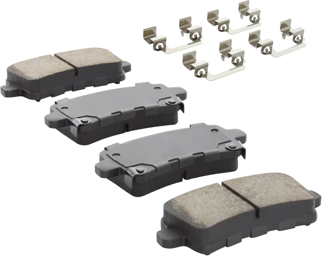 Premium Semi-Metallic Rear Brake Pads (1001-1430BM) Compatible with 2011-2020 Buick/Cadillac/Chevrolet/Saab (9-5/Impala/LaCrosse/Malibu/Malibu Limited/Regal/XTS)