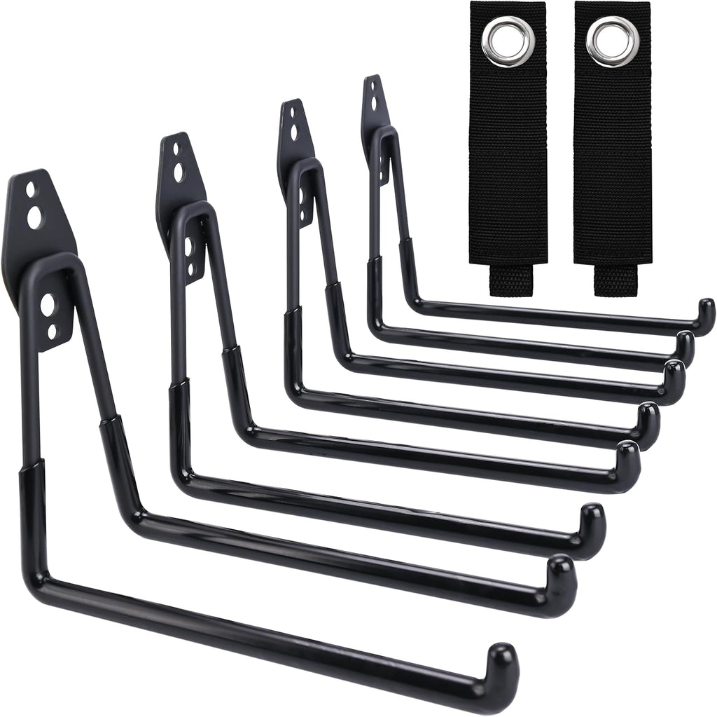 QUELIEN Large Garage Hooks, Heavy-Duty 7.5 in Cord Organizer for Garage Organization, Storage, and Hose Holder – Space-Saving and Durable Design for Home, Garage, and Workshop Use