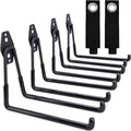QUELIEN Large Garage Hooks, Heavy-Duty 7.5 in Cord Organizer for Garage Organization, Storage, and Hose Holder – Space-Saving and Durable Design for Home, Garage, and Workshop Use