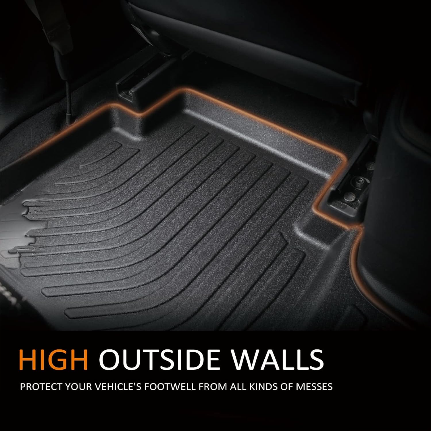 Binmotor-Floor Mats & Cargo Liner for Subaru Crosstrek 2024 2025, for Subaru Impreza 2024-2025, All Weather Car Mats for Crosstrek Accessories-Black