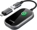 Wireless CarPlay Adapter, Converts Wired to Wireless CarPlay Dongle for Apple iPhone, Plug & Play Auto Connect Zero Latency fits for Cars from 2015 & iOS 10+ Space Gray