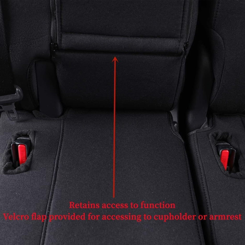 coverdream Custom Fit Camry Car Seat Covers for 2025 Toyota Camry LE,SE,Full Coverage Polyester Seat Protector(Full Set,Black)