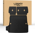 LASFIT Trunk Mat&Backrest Mat for Toyota 4Runner 2025(Only Fit 5 Seats), All Weather TPE Custom Fit Cargo Liner for 4Runner SR5/TRD/Limited 6th gen 4 Runner Cargo Mat, Black