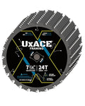 7-1/4-Inch 24-Tooth Circular Saw Blade with 5/8-Inch Arbor, Framing Wood Cutting, Carbide Tip, Thin Kerf, for Plywood, MDF, OSB, Laminated, 10 Pack