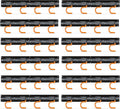 3-H 12×16" All Metal Garden Tool Organizer Wall Mount, Broom Holder Wall Mount for Garage, Shed, Garden, Basement Hanging and Organizing Rake, Mop, Shovel, Hose (12Pack)