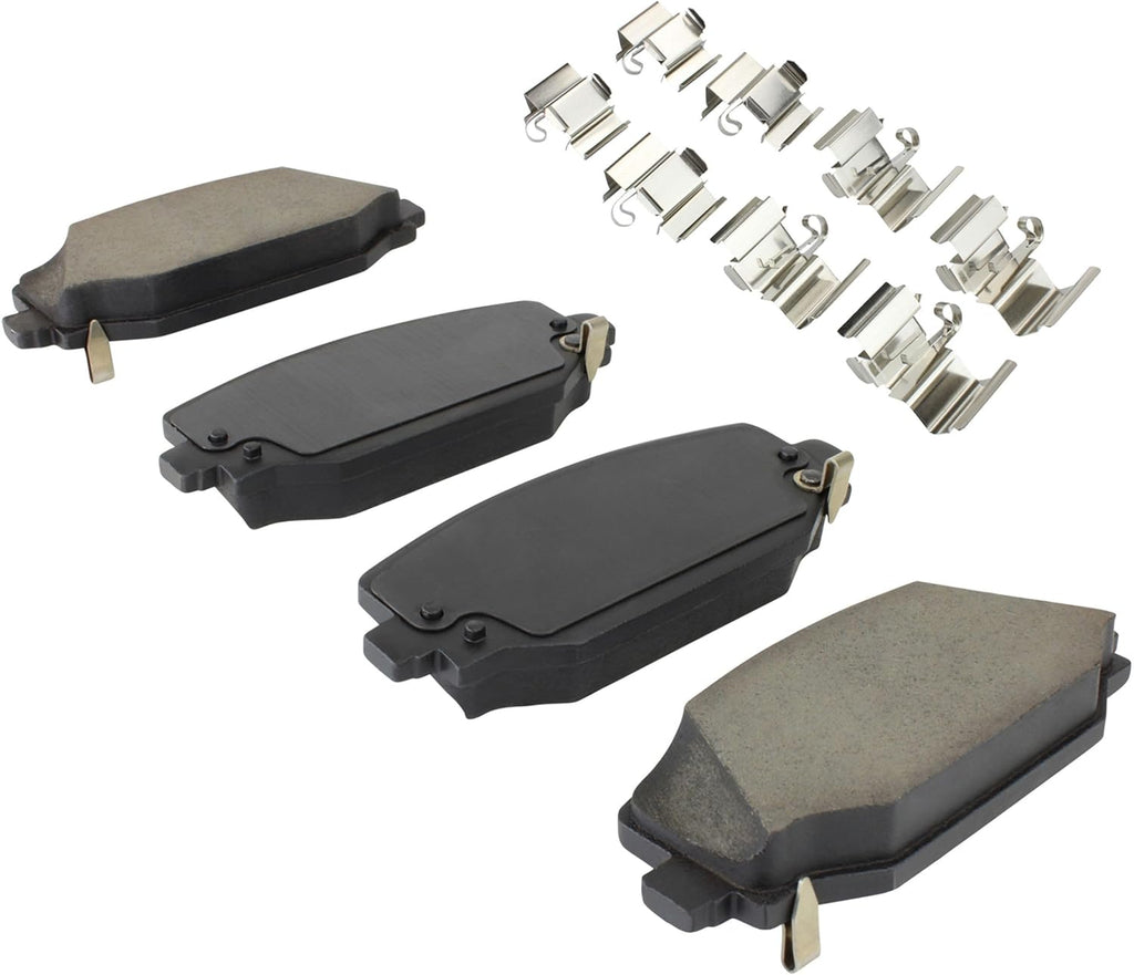 Premium Ceramic Rear Brake Pads (1001-2411C) Compatible with Jeep Grand Cherokee 2022-2023, Jeep Grand Cherokee L 2021-2023
