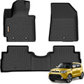 Binmotor-All Weather Floor Mats for Kia Soul 2014 2015 2016 2017 2018 2019, 1st & 2nd Row, Floor Liners for Soul, Car Floor Mats Custom Fit for Kia Soul Accessories