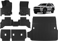TripleAliners Floor Mats & Trunk Mat & Rear Seatback Cover All Weather TPE Liners Fit for Toyota 2025 4Runner Accessories Custom Fit TPE Heavy-Duty (Only for 5 Seats) - Not for Hybrid Model