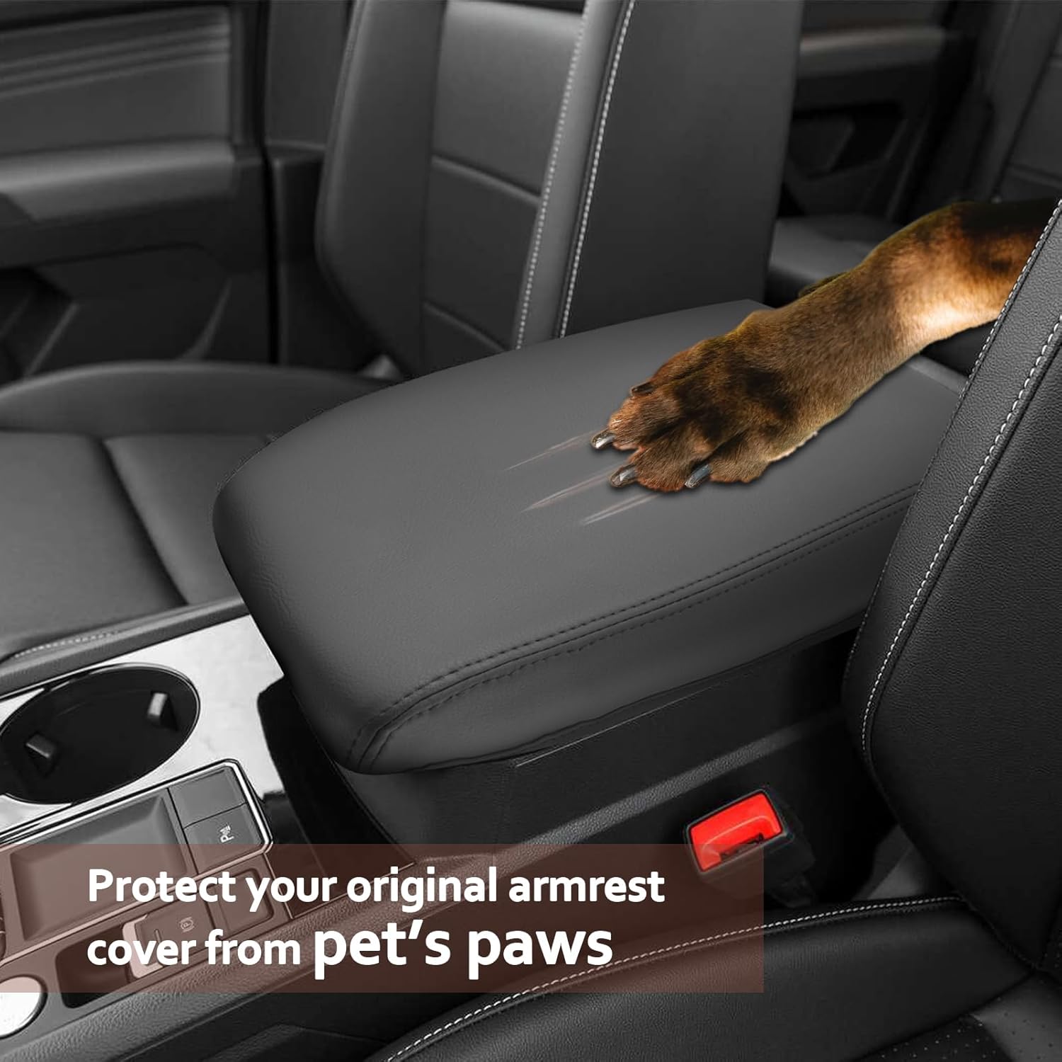 SKTU for 2024 2025 2026 Volkswagen Atlas Center Console Cover 2024 2025 2026 VW Atlas Armrest Cover Atlas SE/SEL Center Console Pad Volkswagen Atlas 2024 2025 2026 Accessories Center Console Cushion