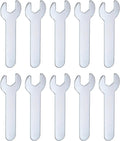 HARFINGTON 10pcs Small Wrench 10x70x1.5mm Metric U-Shaped Single Open Ended Spanner Super Thin Flat Head Galvanizing Wrench for Automotive Repair Furniture Assembly