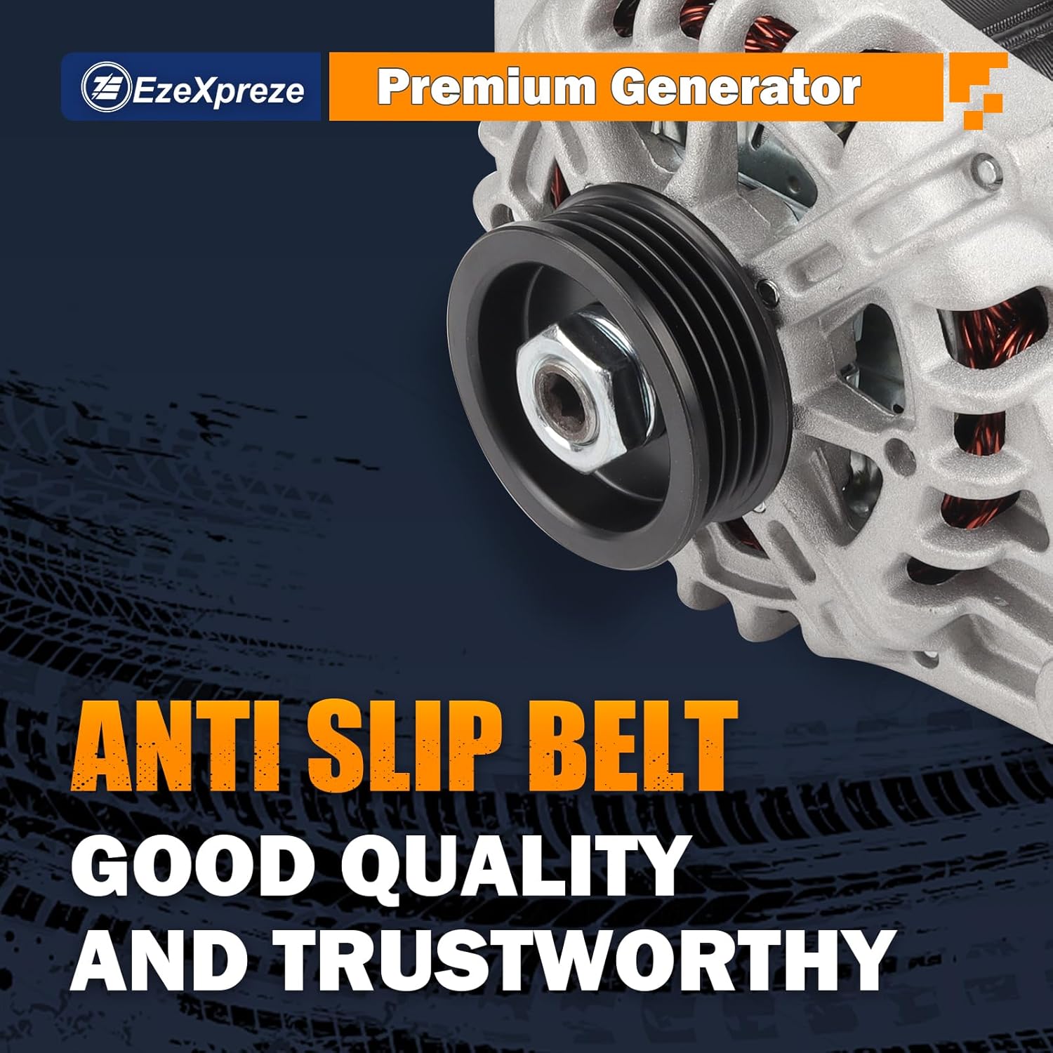 Ezexpreze 11311 New Alternator Replacement for 2007-2012 Hyundai Elantra 2.0L, 2010 2011 Kia Soul 2.0L, 2007-2009 Spectra 2.0L L4, 2655635, 600162, 3730023650, AVA0102, 40046020, 40046031